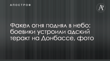 Факел огня поднялся в небо: боевики устроили адский теракт на Донбассе, фото