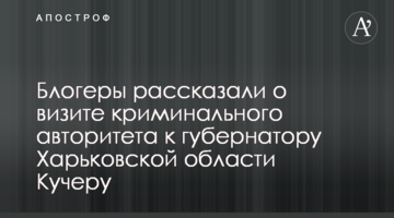 Блогеры рассказали о визите криминального авторитета к Харьковской ОГА