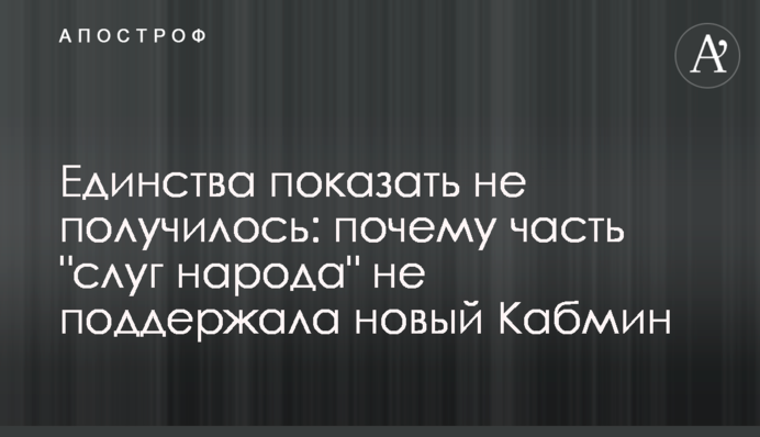 Голосування за новий Кабмін: чому Гетьманцев і частина його колег пішли проти позиції президента