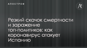 Різкий стрибок смертності та зараження топ-політиків: як коронавірус атакує Іспанію