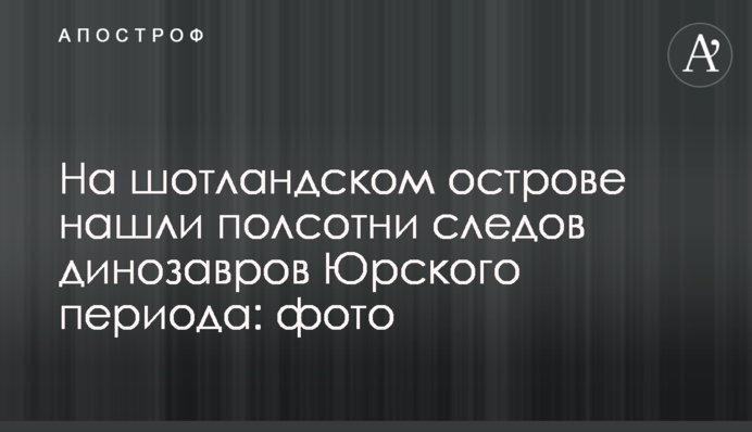 На шотландском острове нашли полсотни следов динозавров Юрского периода: фото