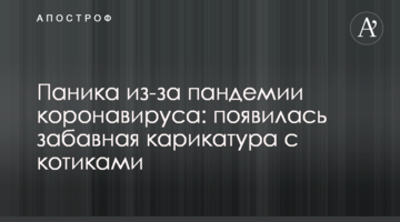 Паніка через пандемію коронавіруса: з'явилася кумедна карикатура з котиками