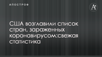 США очолили список країн, заражених коронавірусом: свіжа статистика