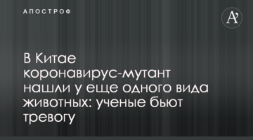 У Китаї коронавірус-мутант знайшли у ще одного виду тварин: вчені б'ють на сполох