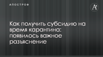 Как получить субсидию на время карантина: появилось важное разъяснение