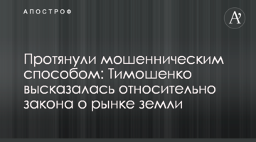 Протягнули шахрайським способом: Тимошенко висловилася щодо закону про ринок землі
