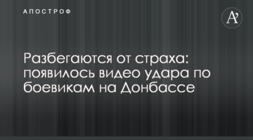 Разбегаются от страха: появилось видео удара по боевикам на Донбассе