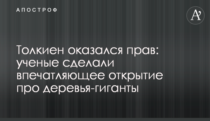 Толкієн мав рацію: вчені зробили вражаюче відкриття про дерева-гіганти