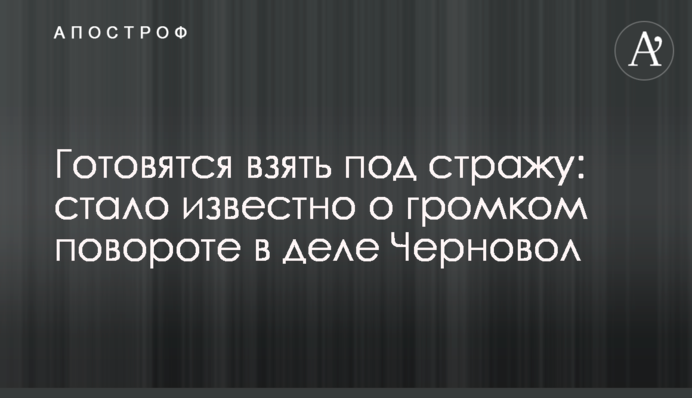 Готовятся взять под стражу: стало известно о громком повороте в деле Черновол
