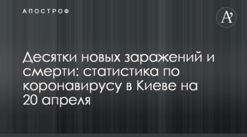 Десятки нових заражень і смерті: статистика по коронавірусу в Києві на 20 квітня