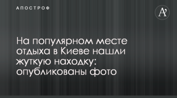 На популярному місці відпочинку в Києві знайшли жахливу знахідку: опубліковано фото