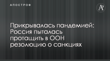 Прикрывалась пандемией: Россия пыталась протащить в ООН резолюцию о санкциях
