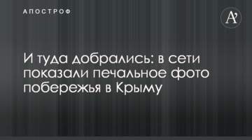 И туда добрались: в сети показали печальное фото побережья в Крыму