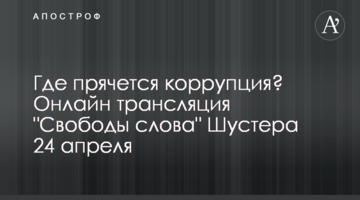 Где прячется коррупция? Видео "Свободы слова" Шустера 24 апреля