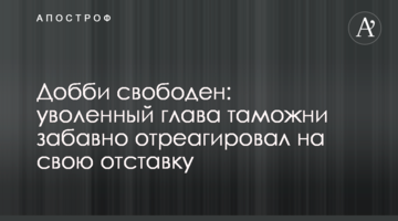 Добби свободен: уволенный глава таможни забавно отреагировал на свою отставку