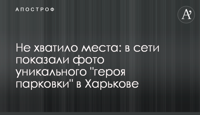 Не вистачило місця: в мережі показали фото унікального 