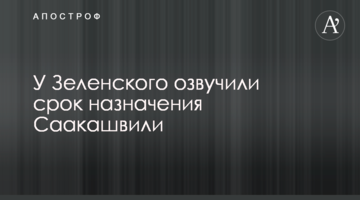 У Зеленського озвучили термін призначення Саакашвілі