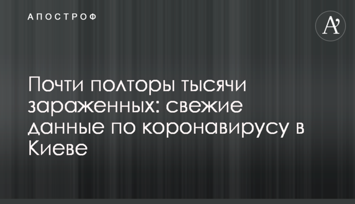 Майже півтори тисячі заражених: свіжі дані по коронавірусу в Києві