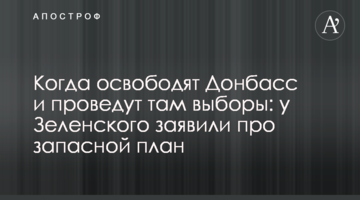 Когда освободят Донбасс и проведут там выборы: у Зеленского заявили про запасной план