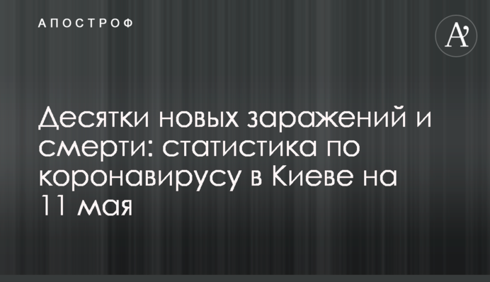 Десятки новых заражений и смерти: статистика по коронавирусу в Киеве на 10 мая