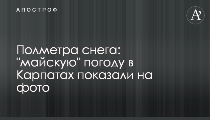 Полметра снега: 