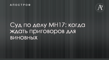 Суд по делу MH17: когда ждать приговоров для виновных
