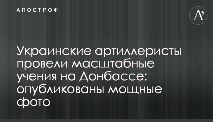Украинские артиллеристы провели масштабные учения на Донбассе: опубликованы мощные фото