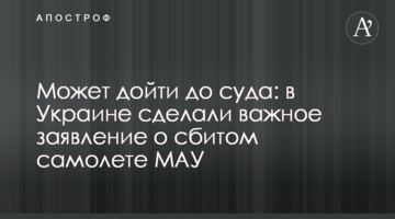 Может дойти до суда: в Украине сделали важное заявление о сбитом самолете МАУ