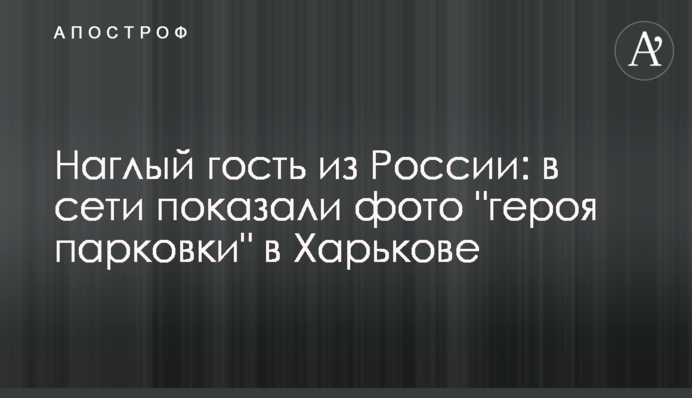 Нахабний гість з Росії: в мережі показали фото 
