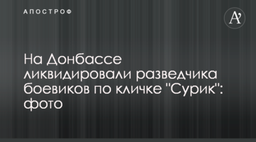 На Донбассе ликвидировали разведчика боевиков по кличке "Сурик": фото