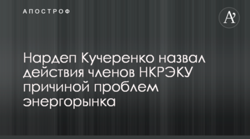 Нардеп Кучеренко назвал действия членов НКРЭКУ причиной проблем энергорынка
