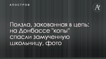 Ползла, закованная в цепь: на Донбассе "копы"  спасли замученную школьницу, фото