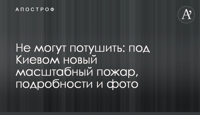 Не можуть загасити: під Києвом нова масштабна пожежа, подробиці і фото