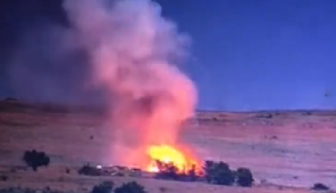 ЗСУ ліквідували склад боєприпасів бойовиків на Донбасі: видовищне відео