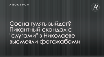 Сосна гулять выйдет? Пикантный скандал с "слугами" в Николаеве высмеяли фотожабами