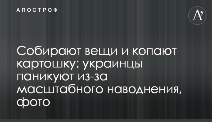 Збирають речі і копають картоплю: українці панікують через масштабну повінь, фото