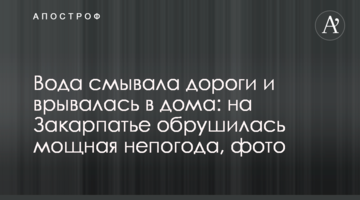 Вода смывала дороги и врывалась в дома: на Закарпатье обрушилась мощная непогода, фото