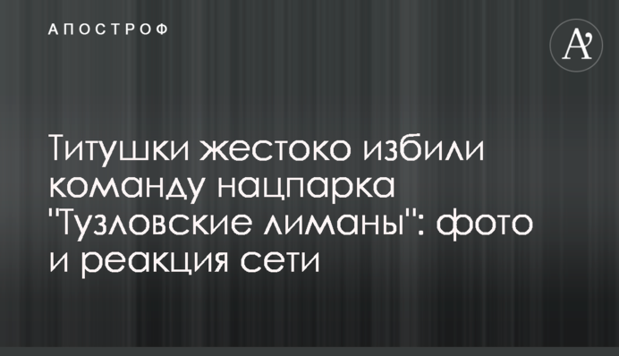 ​Тітушки жорстоко побили команду нацпарку 