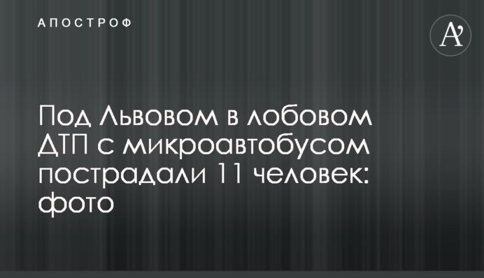 Под Львовом в лобовом ДТП с микроавтобусом пострадали 11 человек: фото
