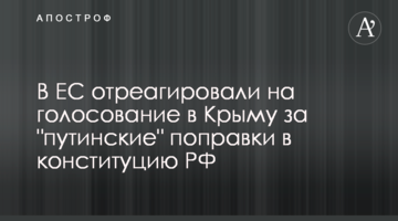 В ЕС отреагировали на голосование в Крыму за "путинские" поправки в конституцию РФ