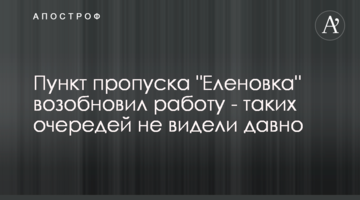 Пункт пропуску "Оленівка" відновив роботу - таких черг не бачили давно
