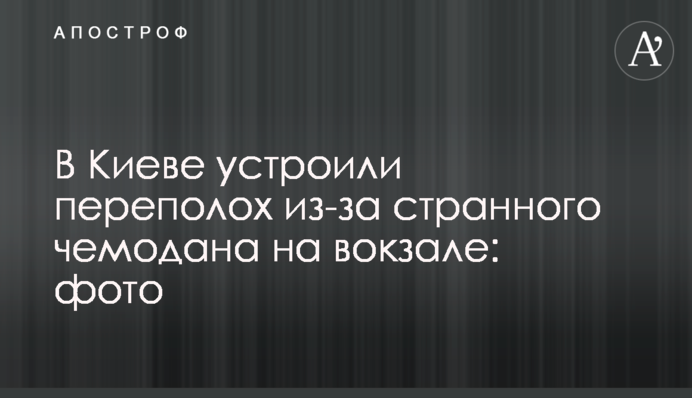 У Києві влаштували переполох через дивну валізу на вокзалі: фото