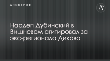 Нардеп Дубінський у Вишневому агітував за екс-регіонала Дікова
