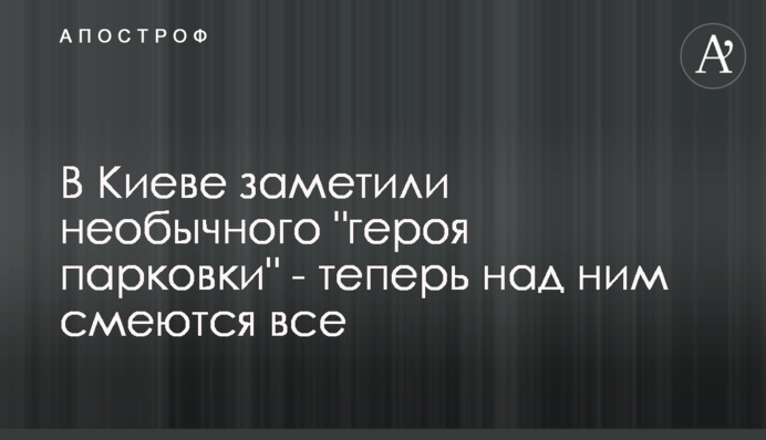 В Киеве заметили необычного 