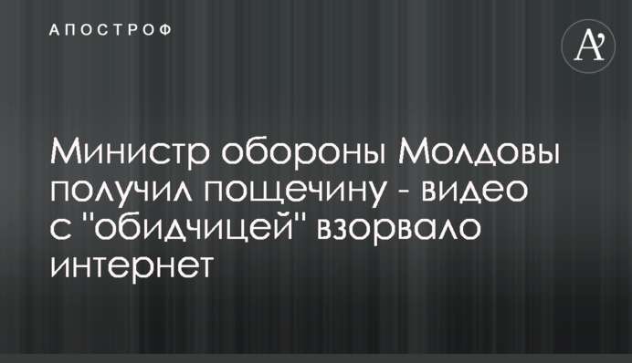 Министр обороны Молдовы получил пощечину - видео с 