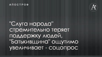 "Слуга народу" стрімко втрачає підтримку, "Батьківщина" відчутно нарощує - соцопитування