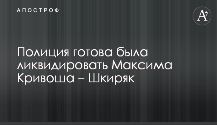 Силовики готові були ліквідувати луцького терориста - Шкіряк