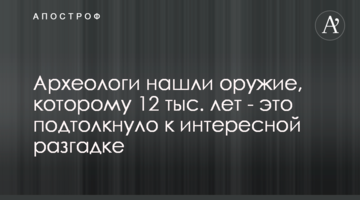 Археологи знайшли зброю, якій 12 тис. років - це підштовхнуло до цікавої розгадки