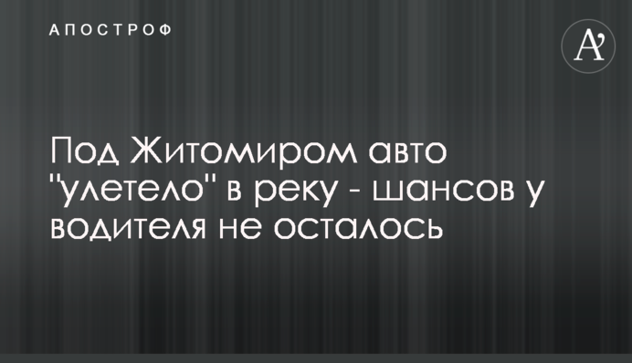 Під Житомиром авто 