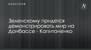 Зеленскому придется демонстрировать мир на Донбассе - Капитоненко